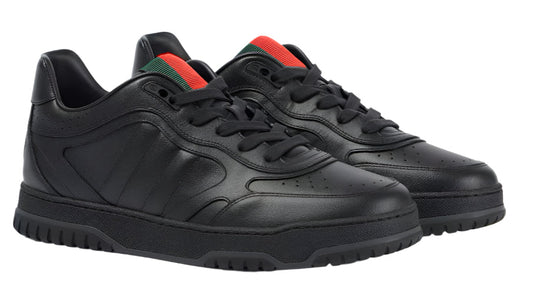 Gucci Re-Web Leather Sneakers Classic Leather Sneakers UAE