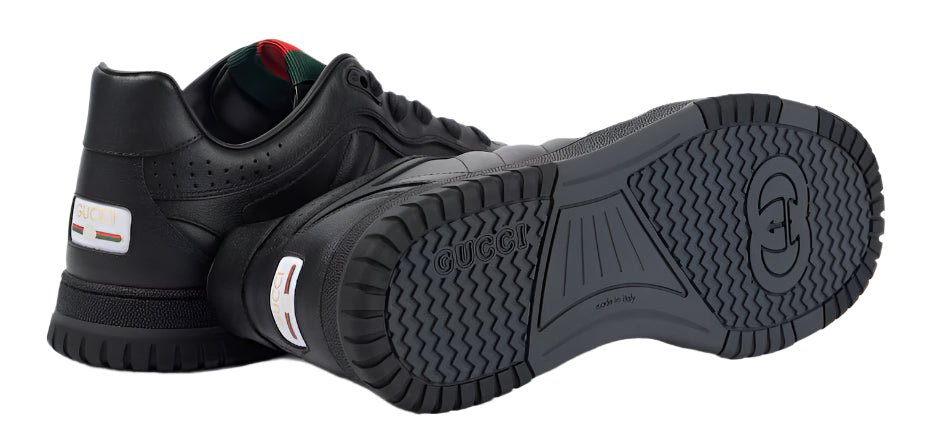 Gucci Re-Web Leather Sneakers Classic Leather Sneakers UAE