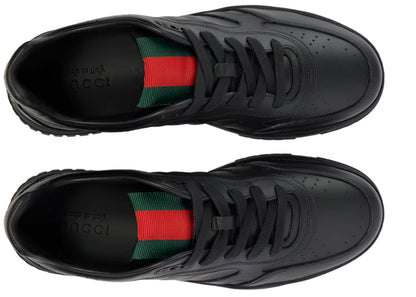 Gucci Re-Web Leather Sneakers Classic Leather Sneakers UAE