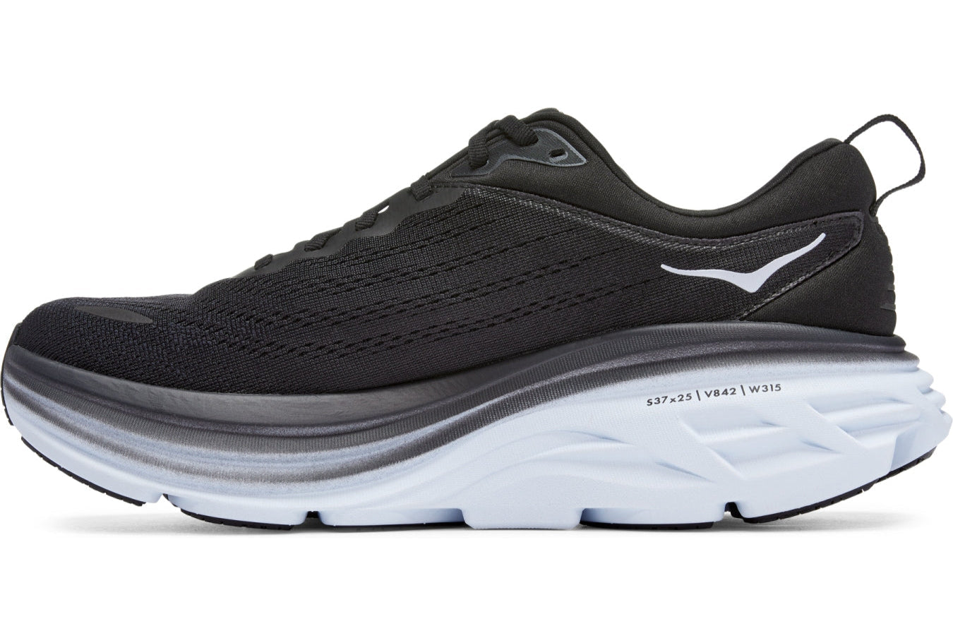 HOKA ONE ONE Bondi 8 "Black White" Cushion Running Shoes UAE