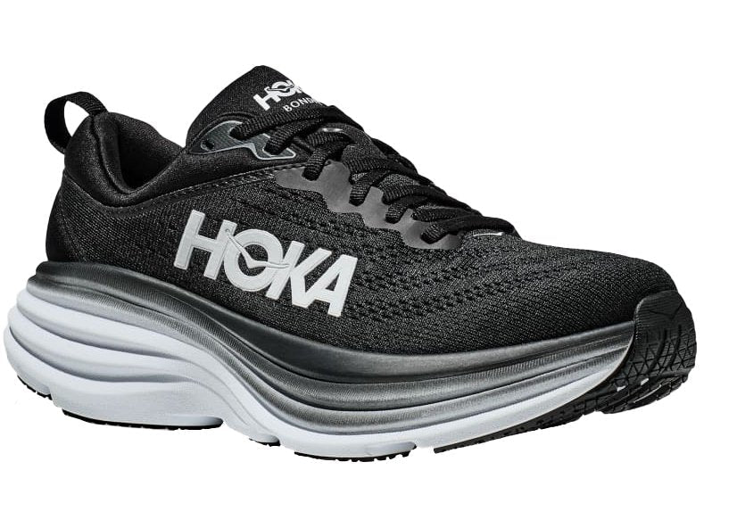 HOKA ONE ONE Bondi 8 "Black White" Cushion Running Shoes UAE