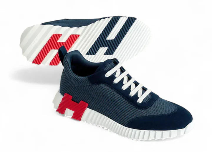 Hermes Bouncing "Navy Blue" Sport Style Sneakers UAE