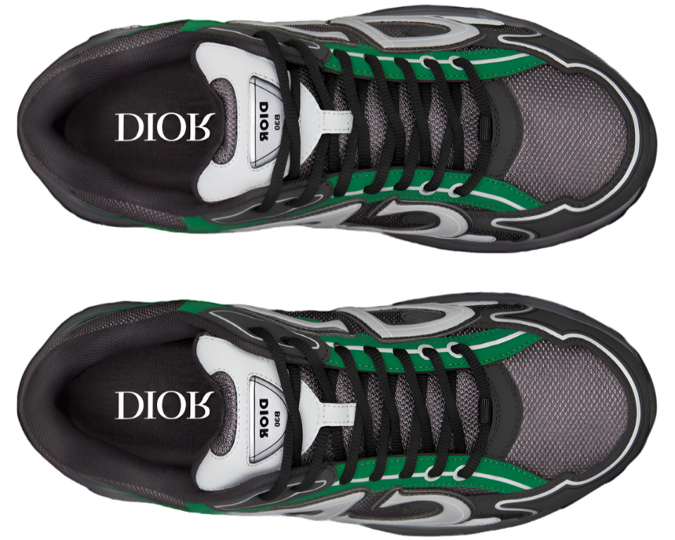 Dior B30 "Deep Gray Mesh Green" Technical Mesh Sneakers UAE