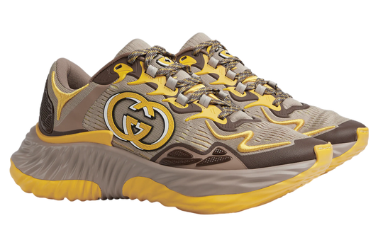Gucci Ripple Low Top Casual Shoes "Beige Yellow" Casual Fashion Sneakers UAE