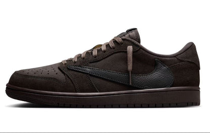 Travis Scott x Air Jordan 1 Low OG "Velvet Brown" Sneakers UAE