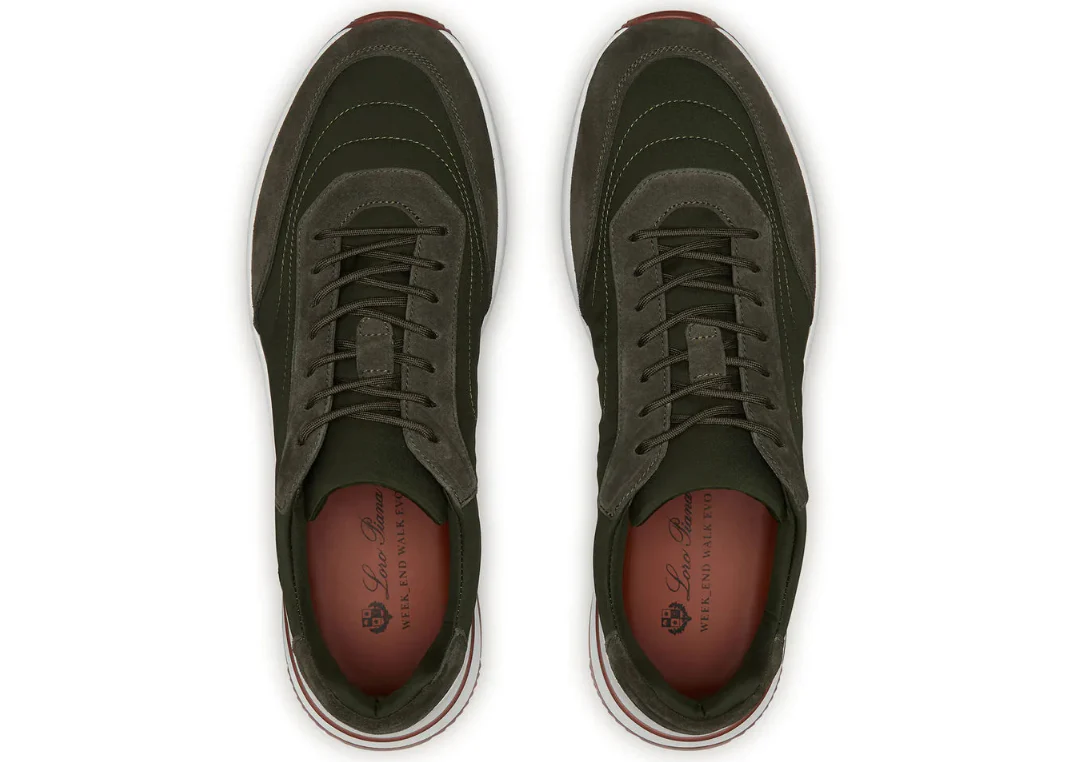 Loro Piana Week End Walk "Ireland Green" Premium Walking Shoes UAE