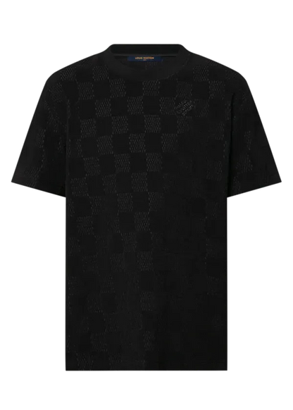 Louis Vuitton Damier French Terry Cotton T-Shirt Signature Pattern Tee UAE