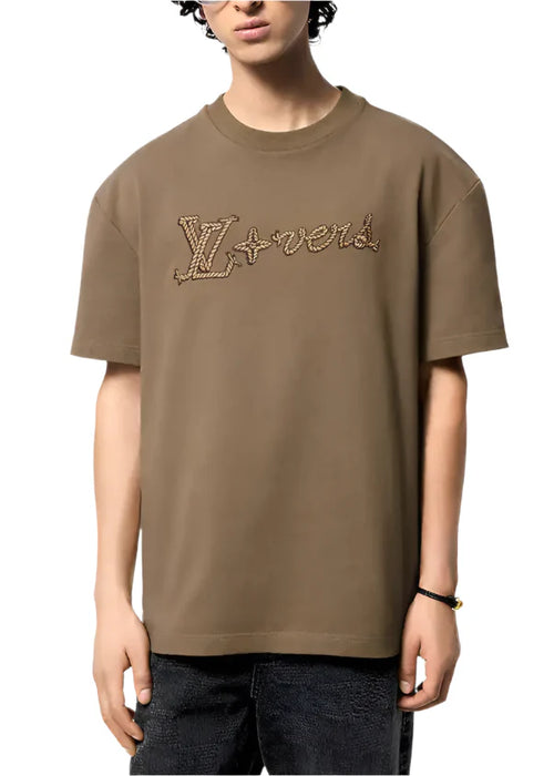 LV Embroidered Signature Cotton T-Shirt Luxury Embroidered Tee UAE