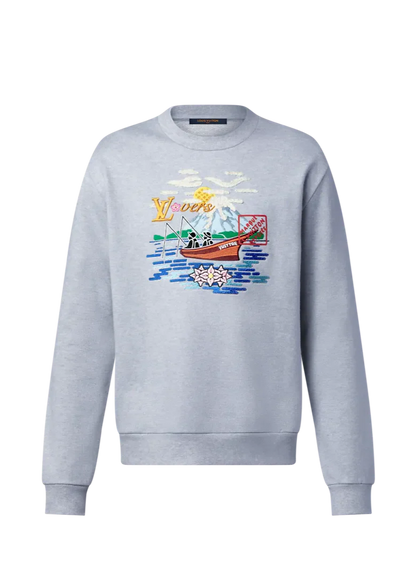 Louis Vuitton Embroidered Sweatshirt Luxury Sweatshirt UAE
