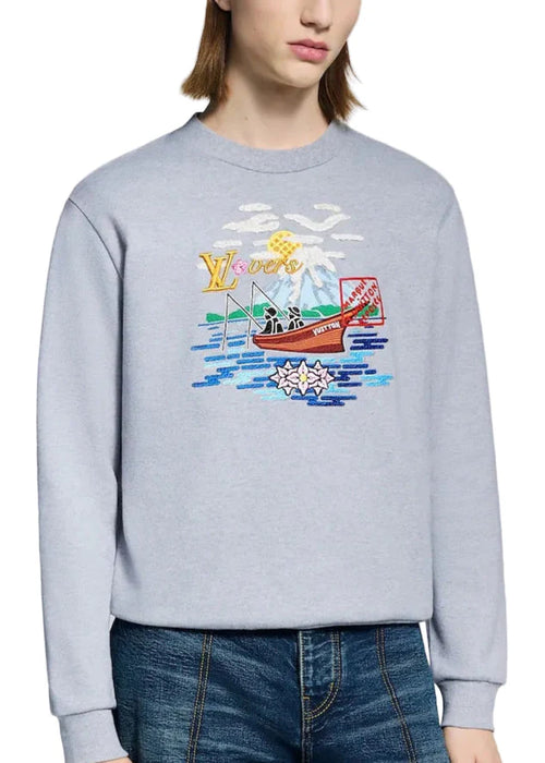 Louis Vuitton Embroidered Sweatshirt Luxury Sweatshirt UAE
