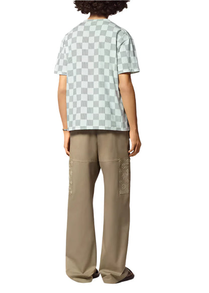 LV Printed Short-Sleeved Cotton T-Shirt Luxury Graphic Tee UAE