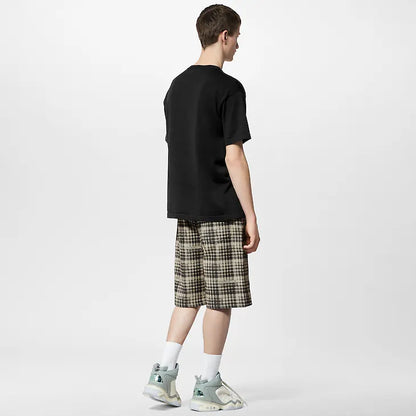 Louis Vuitton Short-Sleeved Cotton Intarsia Crewneck Luxury Knit Tee UAE