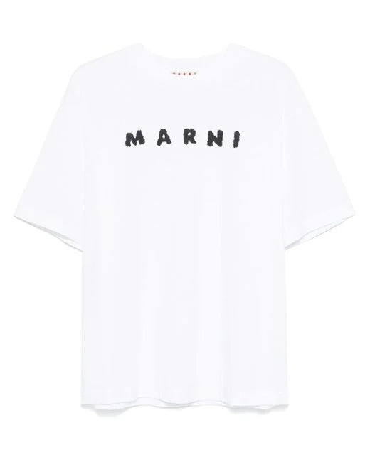 Marni Logo Printed Crewneck T-Shirt Designer Cotton Tee UAE