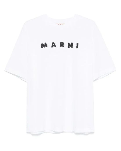 Marni Logo Printed Crewneck T-Shirt Designer Cotton Tee UAE