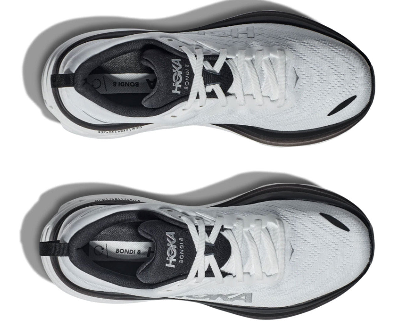 HOKA ONE ONE Bondi 8 "White Black Mesh" Cushion Running Shoes UAE