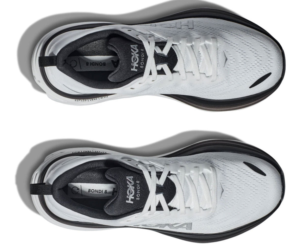 HOKA ONE ONE Bondi 8 "White Black Mesh" Cushion Running Shoes UAE