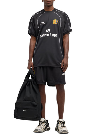 Balenciaga Men's Lion Crest Soccer T-Shirt Oversized Football Style Tee UAE