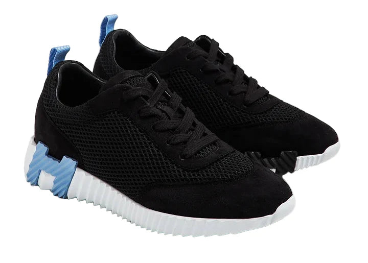 Hermes Bouncing Sneakers "Black Mesh" Breathable Mesh Sneakers UAE