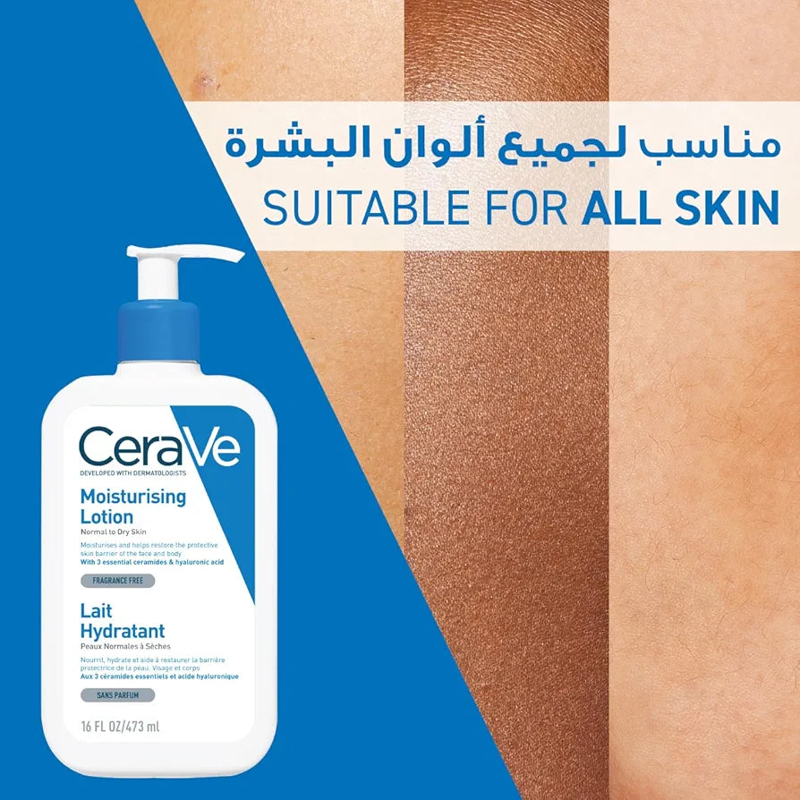 Cerave Moisturizing Lotion for Normal to Dry Skin with Hyaluronic Acid