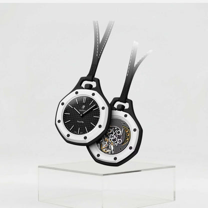 Audemars Piguet x Swatch
OCHO NEGRO - The Royal Pop
Black & White Bioceramic Pocket Watch