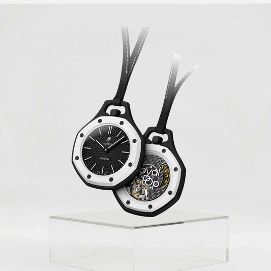 Audemars Piguet x Swatch
OCHO NEGRO - The Royal Pop
Black & White Bioceramic Pocket Watch