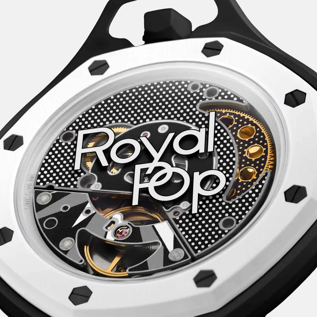 Audemars Piguet x Swatch
OCHO NEGRO - The Royal Pop
Black & White Bioceramic Pocket Watch