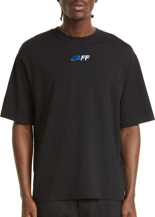 Off-White Exactly The Opposite Logo Embroidery Black T-Shirt Premium Streetwear UAE