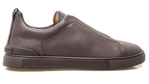 Zegna Triple Stitch Low-Top Minimal Luxury Sneakers UAE