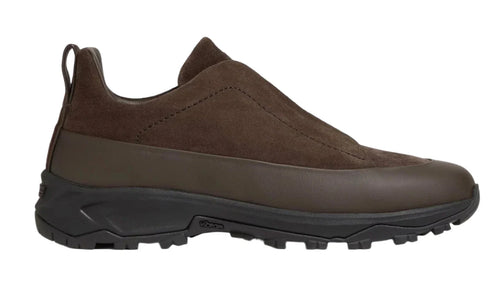 ZEGNA Triple Stitch Suede Sneakers "Brown" Premium Suede Sneakers UAE