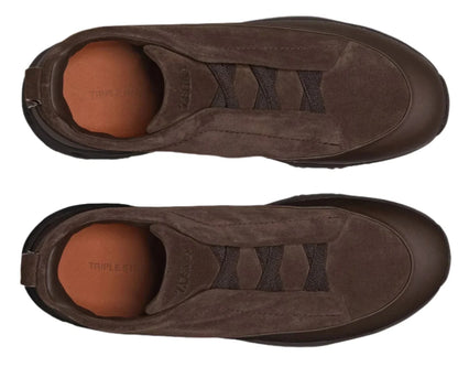 ZEGNA Triple Stitch Suede Sneakers "Brown" Premium Suede Sneakers UAE