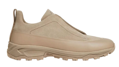 Zegna Triple Stitch Suede Sneakers "Light Taupe" Neutral Sneakers UAE